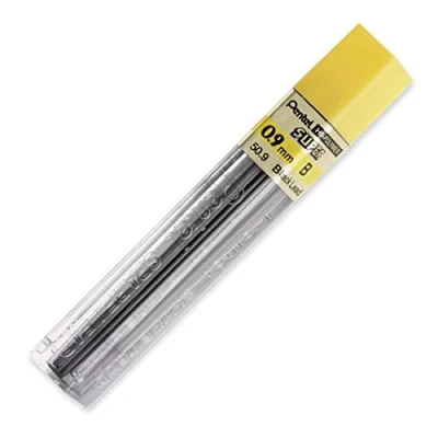 Afbeelding van Potloodstift Pentel 0.9mm zwart per koker B