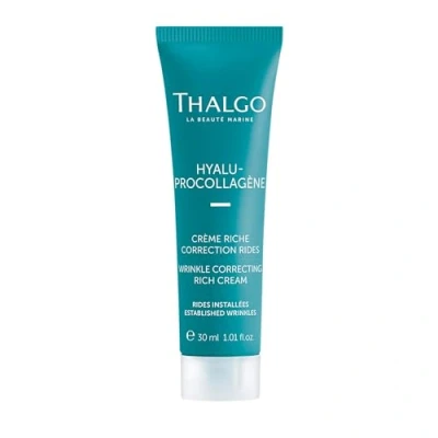 Afbeelding van THALGO Hyalu Procollageen Rijke rimpelcorrigerende crème, 30 ml, reisformaat, anti aging crème
