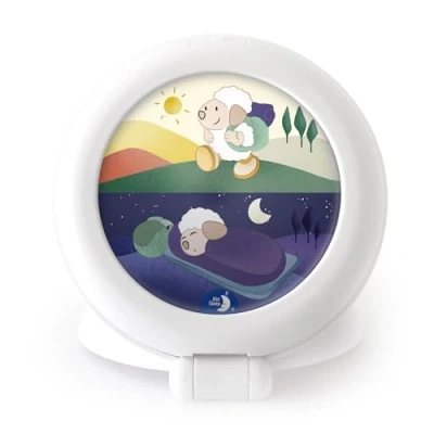 Afbeelding van Kidsleep Globetrotter White Slaaptrainer en Kinderwekker CK0041 KSG WH