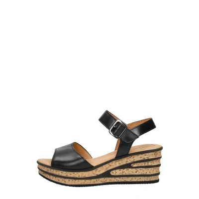 Afbeelding van Gabor Sandalen met plateauzool, Dames, Maat: 44, Schwarz Schoenen