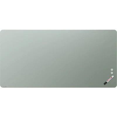 Afbeelding van Legamaster mat glasbord 100x200cm Sage Green (met ronde hoek)