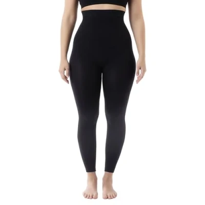 Afbeelding van FarmaCell 133 Anti cellulitis leggings voor dames, hoge taille, zwart.