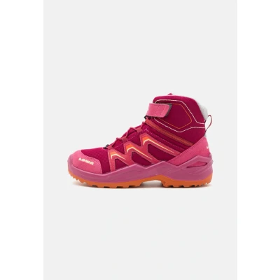 Afbeelding van Lowa Maddox WARM GTX MID JR Unisex Snowboots voor kinderen, Maat: 34, Beere/orange Textiel/ synthetisch