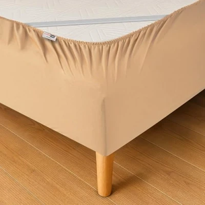 Afbeelding van Bedbeschermer, beige, 180 x 200 20 cm