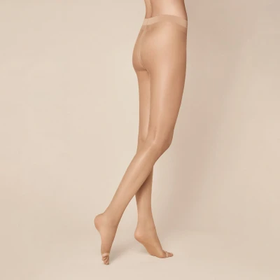 Afbeelding van Kunert dames Fresh Up teenloze panty in 10 denier cashmere de kleur Beige, maat: 40 42