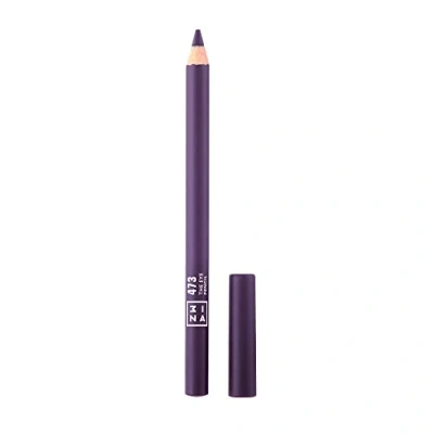 Afbeelding van 3INA MAKEUP The Eye Pencil 473 Paars Oogpotlood Langdurige formule Romige textuur Intense kleur Eenvoudig aan te brengen Geïntegreerde stomp Veganistisch Cruelty Free