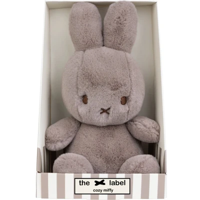 Afbeelding van Nijntje JongensMeisjes Cozy Miffy knuffel in geschenkdoos 23 cm de kleur Taupe