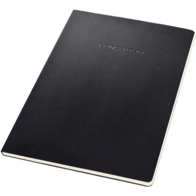 Afbeelding van Sigel Si Co800 Schrijfblok Conceptum Softcover A4 Zwart Geruit