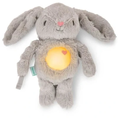 Image de Veilleuse bébé, Doudou lapin, peluche Sylvie, réponds au pleurs de musicale, lumineuse, bruits blanc, et attache tét