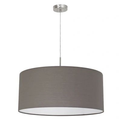 Afbeelding van EGLO Pasteri Hanglamp 1 Lichts Ø53 cm Nikkel Mat Antraciet Bruin
