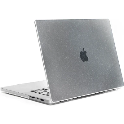Afbeelding van Selencia Laptop Cover Geschikt voor MacBook Air 15 inch (2024) M3 chip / (2023) A2941 A3114 Transparante Glitter Transparant