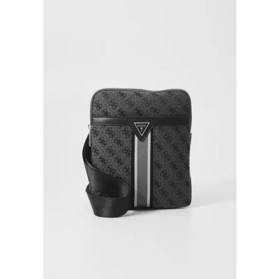 Afbeelding van Guess Milano Crossbody FLAT Schoudertas, Heren, Maat: One Size, Coal/black