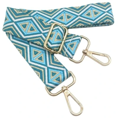 Afbeelding van Kleurrijke verstelbare schouderriem voor damestassen, beige, blauw, groen, 80 130 cm, tasriem met gouden karabijnhaak, duurzaam schoudertas, gitaar, moderne tassen, accessoires, 3,8 1208