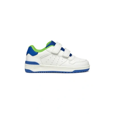 Afbeelding van Geox J Washiba Sneakers laag voor kinderen, Maat: 31, White royal Kunststof/ textiel
