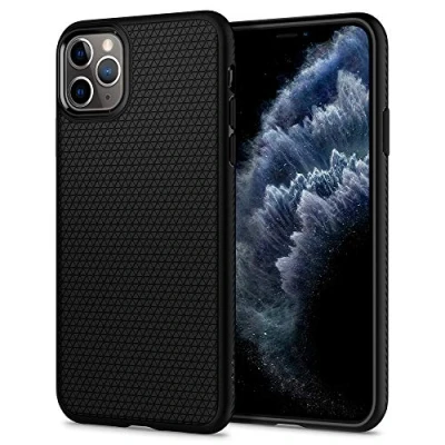 Afbeelding van Spigen Liquid Air TPU iPhone 11 Pro Case Zwart Bescherming