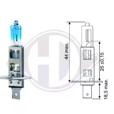 Afbeelding van DIEDERICHS LID10014 Gloeilamp, verstraler H1 12V 55W Halogeen OPEL: Insignia A Sports Tourer, Hatchback, Zafira B, AUDI: A3 Sportback