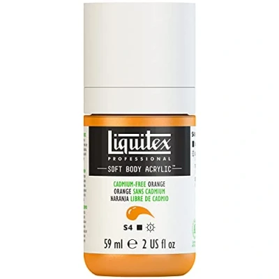 Afbeelding van Liquitex Professional Soft Body Acrylfles, cadmiumvrij, 59 ml, oranje