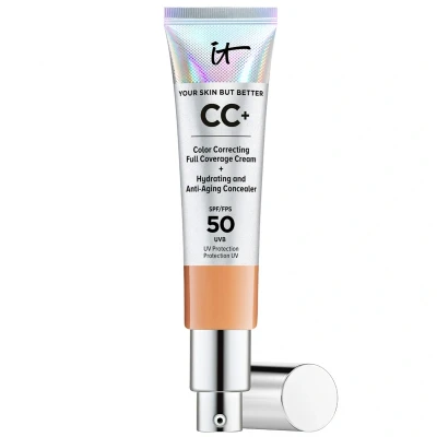Afbeelding van IT Cosmetics Your Skin But Better CC+ Cream SPF50 Foundation Anti Aging &amp; Hydraterend Tan 32ml