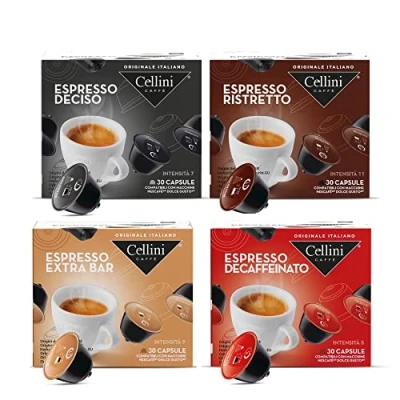 Image de Caffè Cellini Capsules compatibles Dolce Gusto Kit de dégustation 120pcs