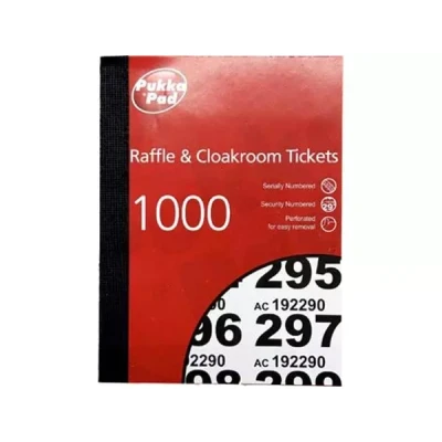 Afbeelding van Pukka Pad genummerde loterij en garderobetickets 1 1000 6 stuks