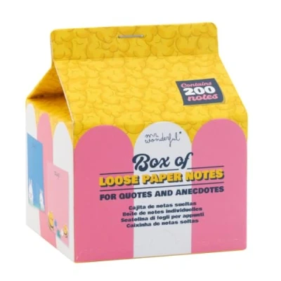 Afbeelding van Mr. Wonderful Bulk notitievak om uw taken op te lossen