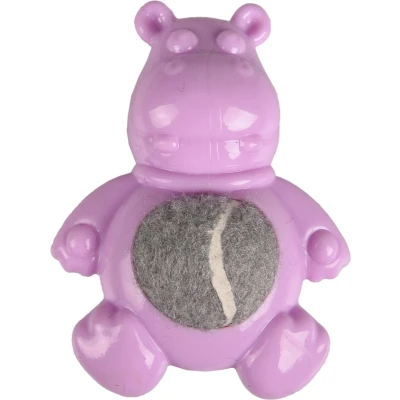Afbeelding van Flamingo Loekie Speelgoed Honden Hs Puppy Nijlpaard Tpr Lila 7,5cm 1st 127830