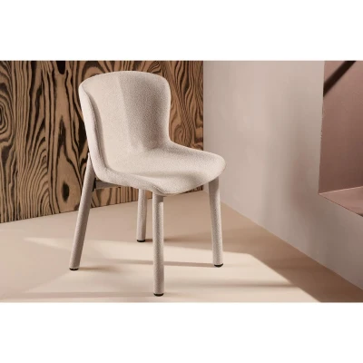 Afbeelding van Germano eetkamerstoel volledig boucle beige