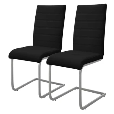Afbeelding van Set van 2 eetkamerstoelen Levi kunstleer ML Design