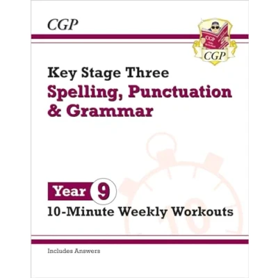Afbeelding van CGP KS3 10 Minute Tests Year 9 Spelling, Punctuation and Grammar Weekly Workouts
