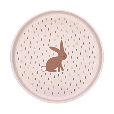 Image de LÄSSIG Assiette enfant sans mélamine, BPA, pour lave vaisselle et micro ondes/Plate Little Forest Rabbit