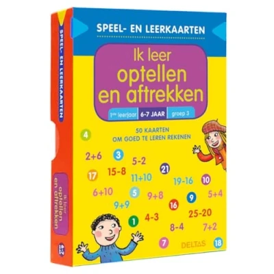 Afbeelding van Speel en leerkaarten Ik leer optellen aftrekken (6 7 j.)