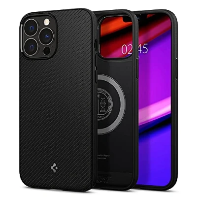 Afbeelding van Spigen Armor Magneetring TPU met Air Cushion hoesje voor iPhone 13 Pro Max zwart