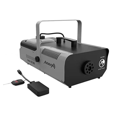 Afbeelding van Audibax Smoke 1500 DMX rookmachine met aansluiting, mistmachine afstandsbediening, vermogen W, inhoud 2 l, rook per minuut 295 m3, verwarming in 8 minuten