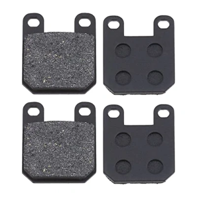 Afbeelding van ECSiNG 2 paar remblokken compatibel met Peugeot Speedfight Jetforce C Tech Elyseo 50 semi metalen elektrische motorfiets voor en achterwielen 45 x 35 mm gatdiameter 25