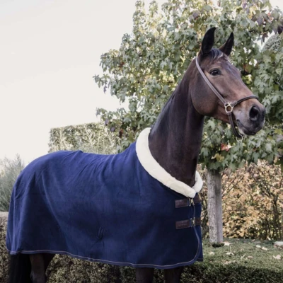 Afbeelding van Kentucky Zweetdeken Show Fleece Heavy Navy 70/106