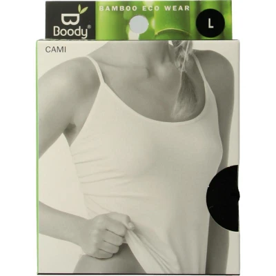 Afbeelding van Boody Bamboe Cami Top Zwart / L