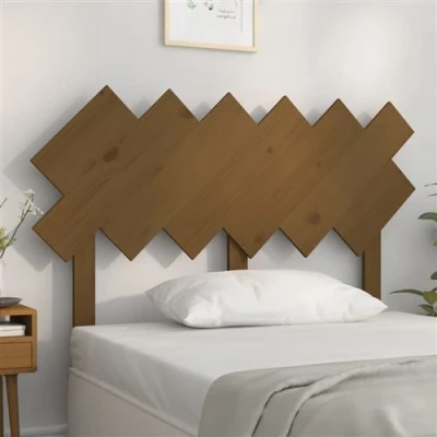 Afbeelding van Hoofdbord 122,5x3x80,5 cm massief grenenhout honingbruin