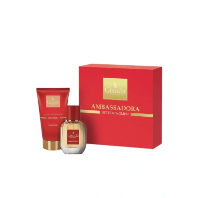 Afbeelding van Gisada Geschenkset Ambassadora Eau de parfum, Dames, Maat: One Size, Red