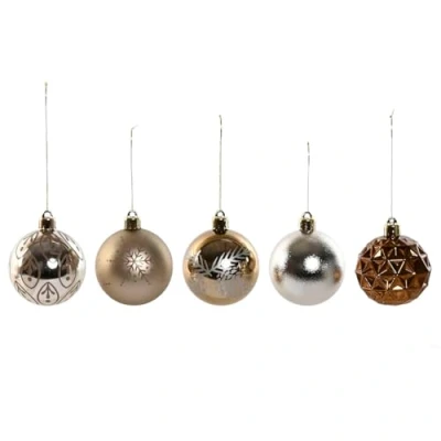 Afbeelding van Kerstballen Home ESPRIT Brons Polyethyleen 16 x 26 cm (25 Onderdelen)