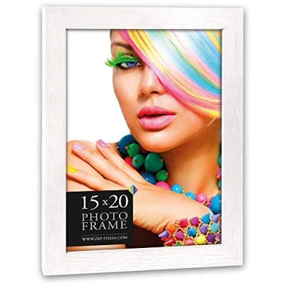 Afbeelding van ZEP Houten fotolijst Mexico 5 Wit voor foto 20x30 V88235
