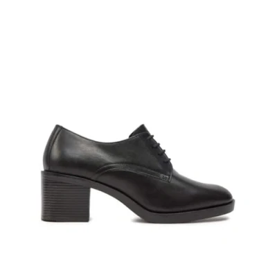 Afbeelding van Geox Veterschoenen, Dames, Maat: 37, Black c Leer