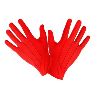 Afbeelding van WIDMANN Korte rode Handschoenen voor volwassenen Accessoires &gt;