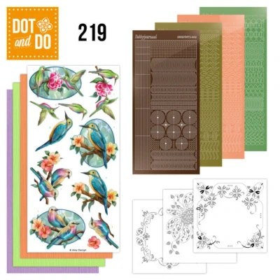 Afbeelding van Dot and Do 219 Amy Design Colourful Feathers