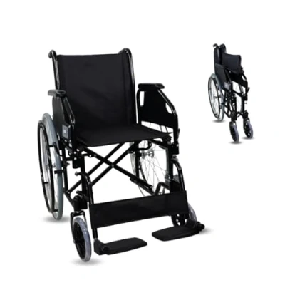 Afbeelding van Mobiclinic Catedral rolstoel voor volwassenen Opvouwbare Transport Lichtgewicht Inklapbaar en mindervaliden Orthopedisch Kleur Zwart