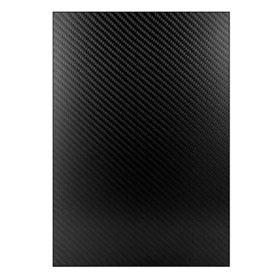 Afbeelding van QWORK 3K koolstofvezelplaat, 200 mm x 300 2 mm, koolstofvezel, zwart