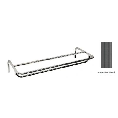 Afbeelding van Waterevolution flow handdoekhouder gun metal A118GME