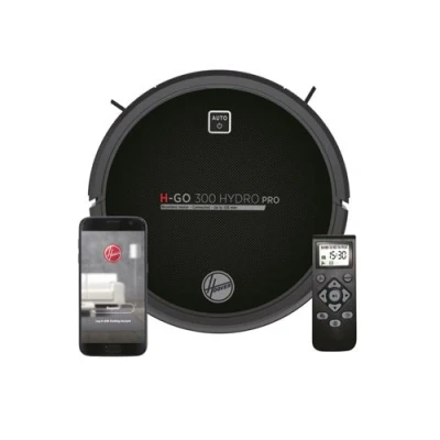 Image de Hoover H GO 300 HYDRO PRO HGO330HC 011 Aspirateur robot sans sac Noir ultra brillant