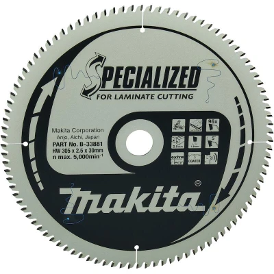 Afbeelding van MAKITA B 33881 zaagblad SPECIALIZED laminaat 305x30x96T