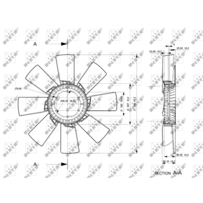 Afbeelding van NRF 49857 Koelventilator