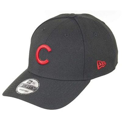 Afbeelding van New Era Chicago Cubs 9forty Adjustable Snapback Cap Mlb Essential Black/Red One Size